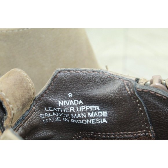 BLONDO Nivada Brown Leather Waterproof Heeled Ankle Boots Size 9 - Picture 9 of 12